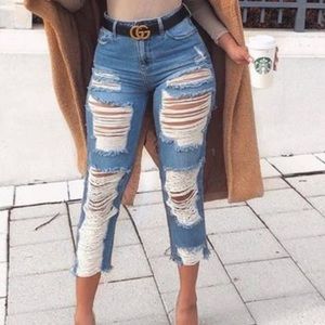 NWT Fashion Nova Prescott Boyfriend Jeans